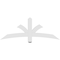 Ekena Millwork Davenport Architectural Grade PVC Gable Bracket, 60"W x 22 1/2"H x 2"D x 4"F, 9/12 Pitch GBP060X23X0204DAV00 - alternate 4